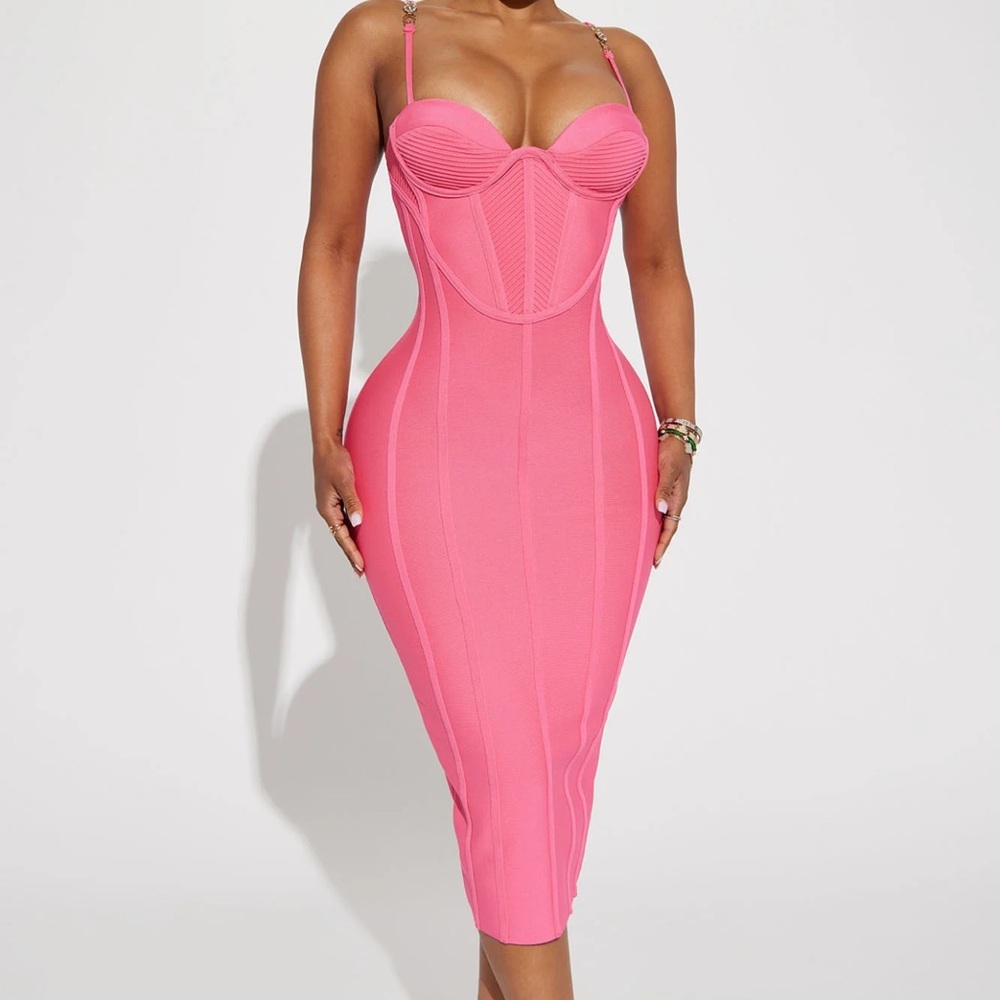 Fashion Nova Pink Bodycon Dress